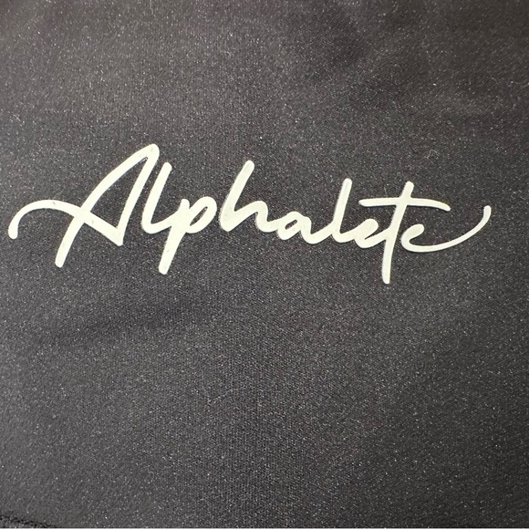 Alphalete Pulse Surge Leggings High Waisted Athletic Black Size Small Athleisure - Picture 8 of 10